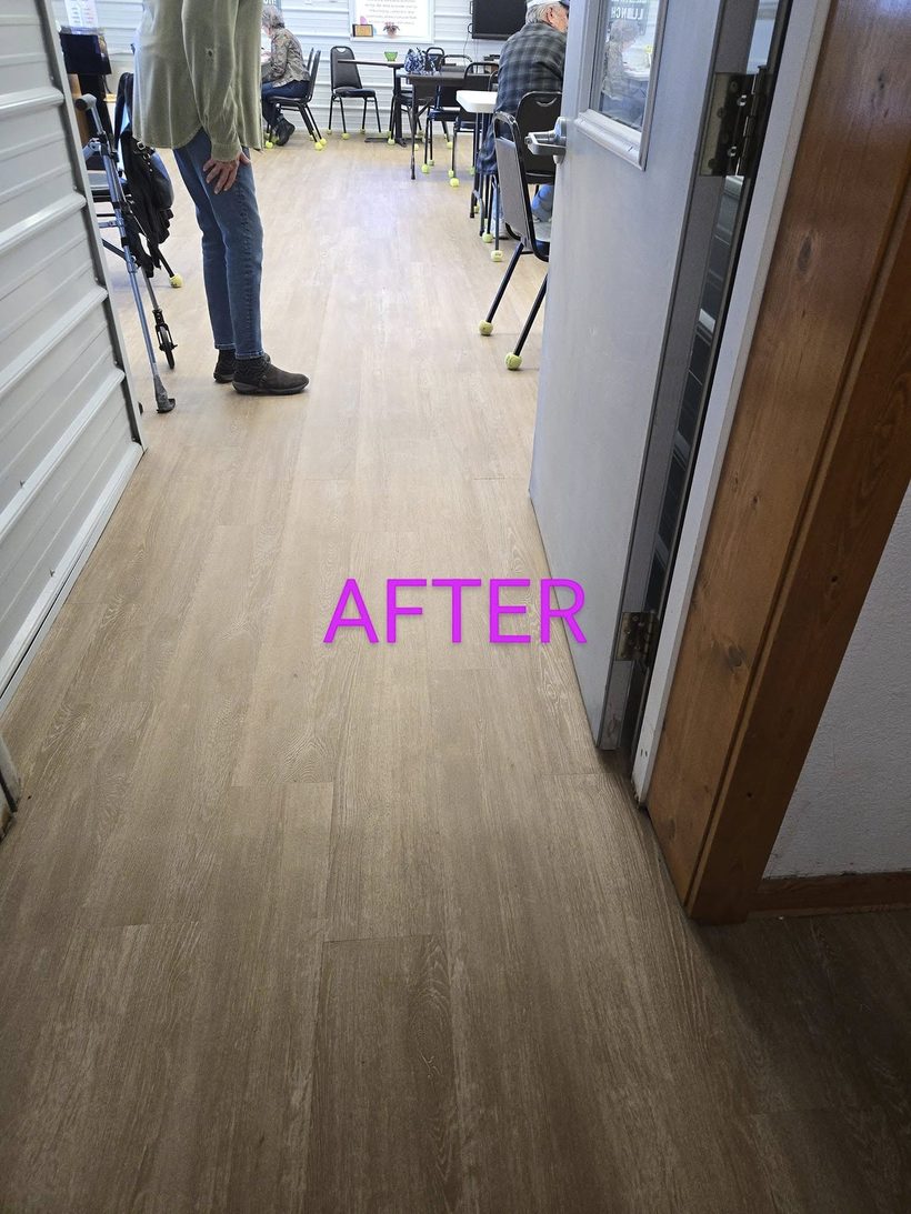 Commercial hallway in luxury vinyl — B&W Floor Covering, Lake of the Ozarks