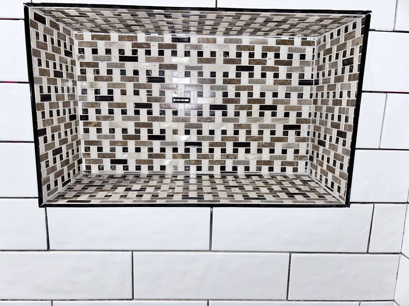 Mosaic tile shower — B&W Floor Covering, Lake of the Ozarks